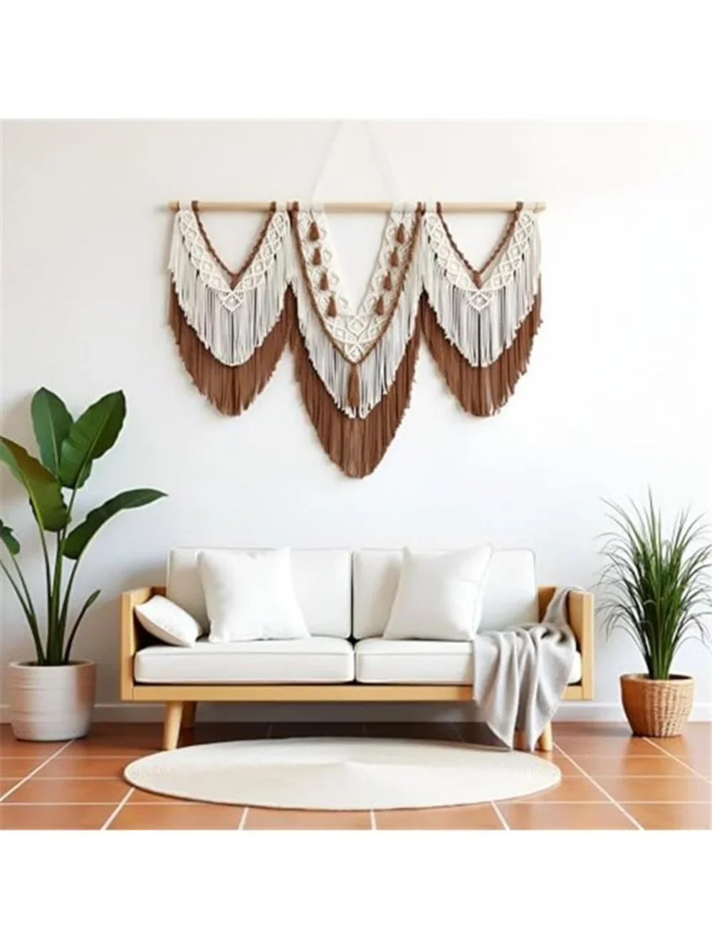 large macrame wall hanging - Boho Tapestry Macrame Wall Decor Art- Chic Bohemian
